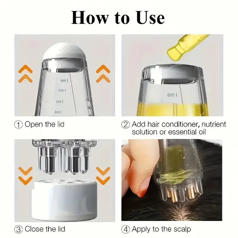 💥Special offer for new stores! 💝10ml portable essential oil roller massage comb