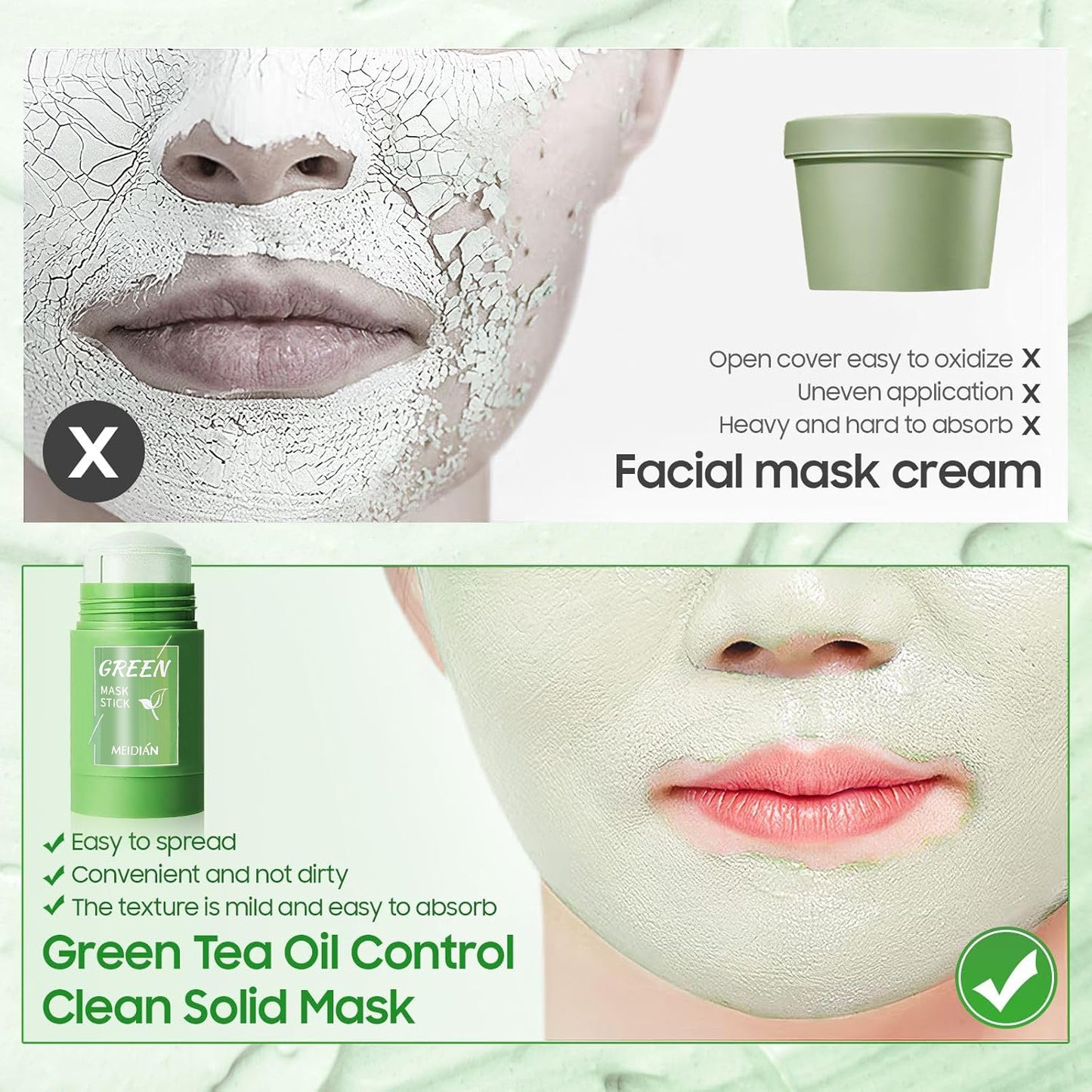 🔥50% off green tea sticks! 🔥Pore cleaner, blackheads gone in seconds🍓