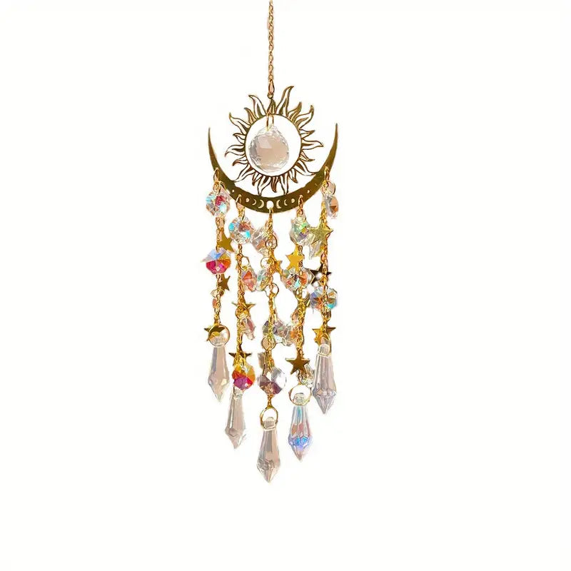 ✨ Is your window lacking magic? 🔥Crystal Wind Chimes Dance for Half Price! 🔥