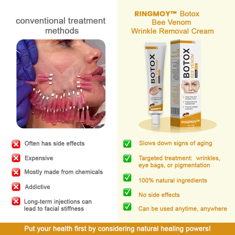 ⏰Last day 50% off🔥🔥 Bee Venom Anti-Wrinkle Cream🐝 Brightens skin and reduces wrinkles💡