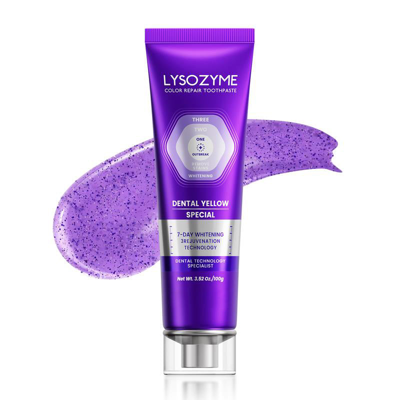 🔥🔥50% off! Purple Light Toothpaste whitens skin tone in 3 days ⚡