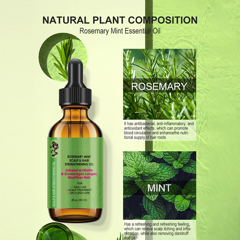 💇♀️Worried about baldness? 💧50% off Rosemary Hair Growth Oil to awaken your hair follicles! 🔥
