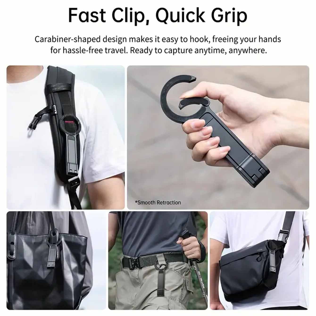 🔥 Limited-Time 50% Off!!!🔥🔥Fold = Keychain, Expand = Professional Stand📸