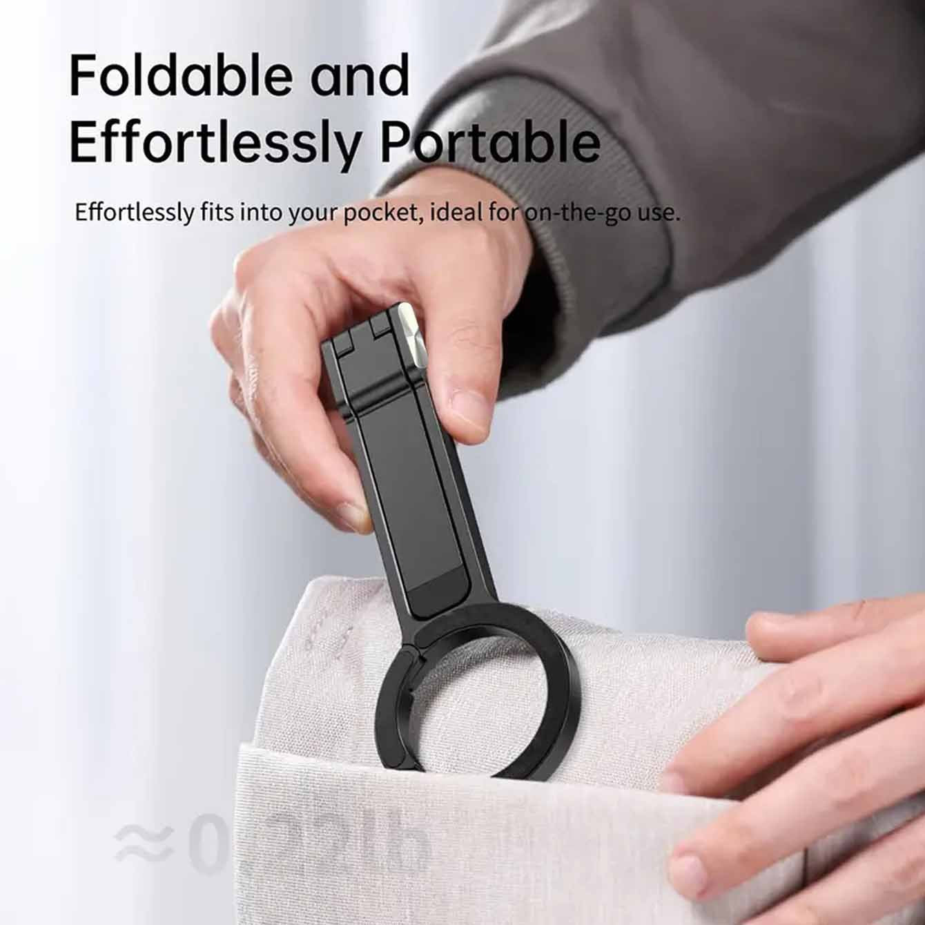 🔥 Limited-Time 50% Off!!!🔥🔥Fold = Keychain, Expand = Professional Stand📸