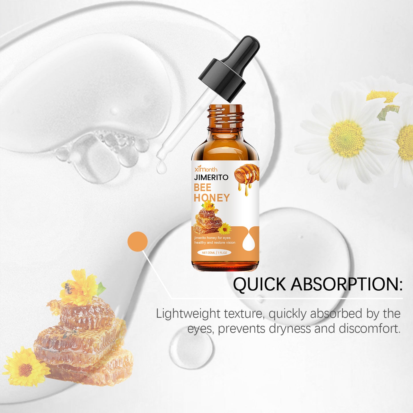 🔥50% off for the first 100 bottles! 🔥30ml Honey Eyes, 0 irritation📸