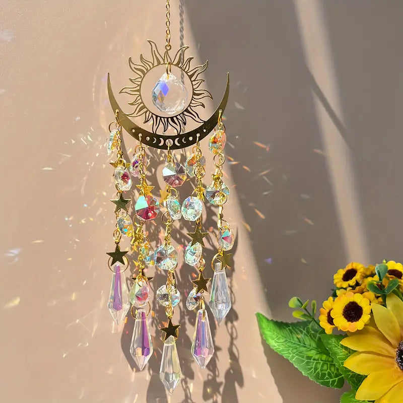 ✨ Is your window lacking magic? 🔥Crystal Wind Chimes Dance for Half Price! 🔥