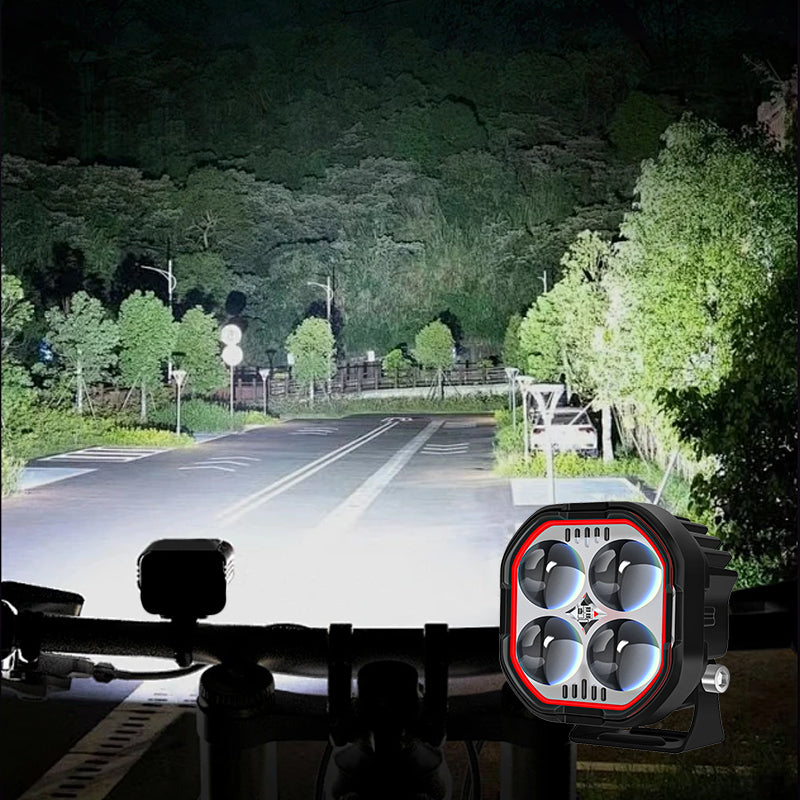 🔥🔥High Brightness Motorcycle Spotlight with Adjustable Bracket🔥