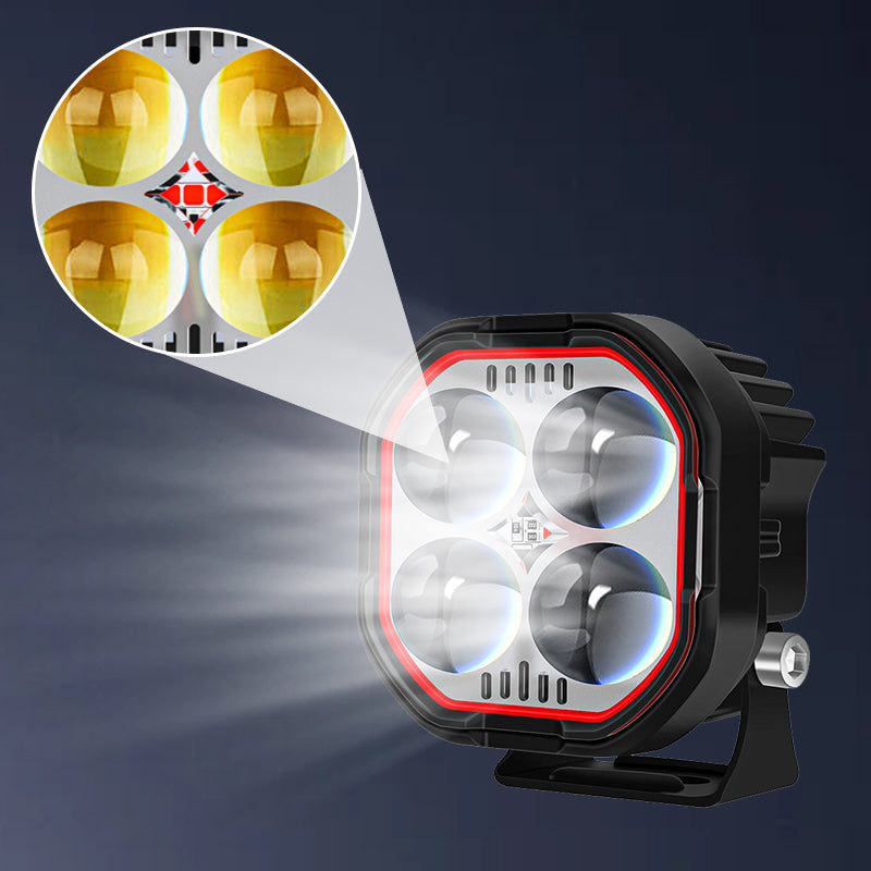 🔥🔥High Brightness Motorcycle Spotlight with Adjustable Bracket🔥