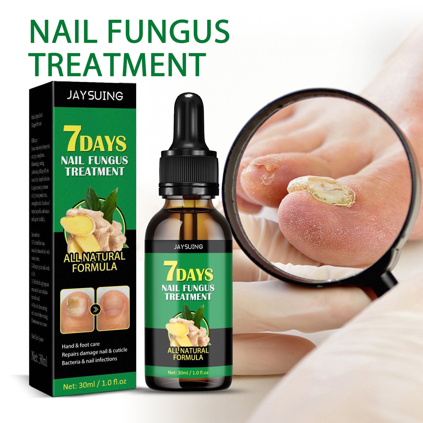 🌿Natural ginger essence! 🔥50% off on antibacterial and nail-nourishing products! 🔥