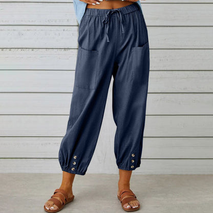 🌈Women's Loose Straight-leg Cotton Linen Pants🌸Buy 2 get 10% Off Extra Auto & Free Shipping🌸
