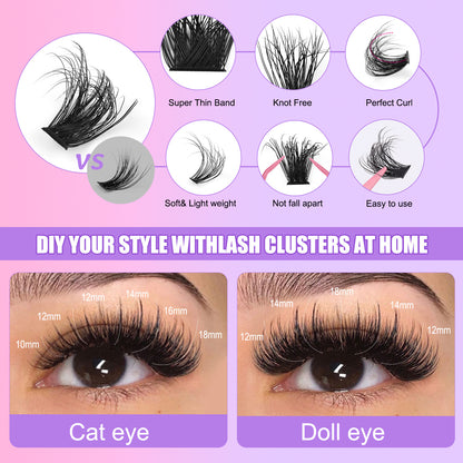 🔥Hot-selling DIY💝270pcs large capacity mixed false eyelashes