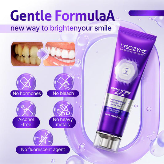 🔥🔥50% off! Purple Light Toothpaste whitens skin tone in 3 days ⚡
