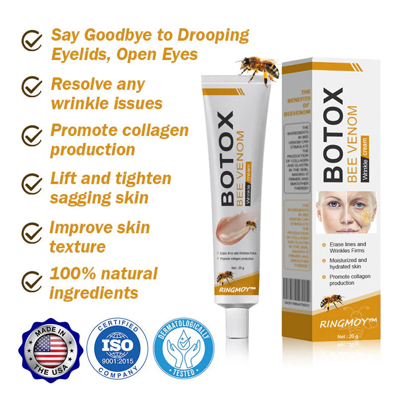 ⏰Last day 50% off🔥🔥 Bee Venom Anti-Wrinkle Cream🐝 Brightens skin and reduces wrinkles💡