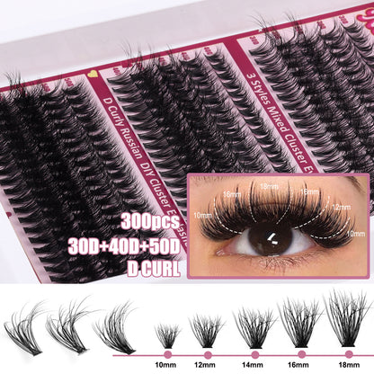 🔥Hot-selling DIY💝270pcs large capacity mixed false eyelashes