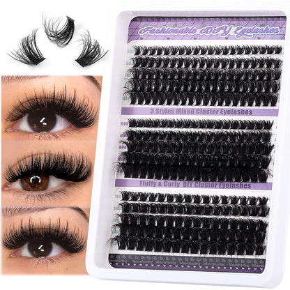 🔥Hot-selling DIY💝270pcs large capacity mixed false eyelashes