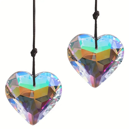 💝Is your decor lacking soul? 🔥Light up your heart-shaped prism pendant at half price! 🔥