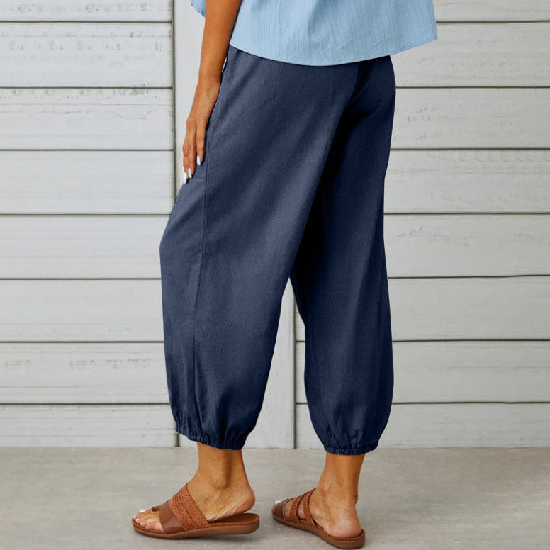🌈Women's Loose Straight-leg Cotton Linen Pants🌸Buy 2 get 10% Off Extra Auto & Free Shipping🌸