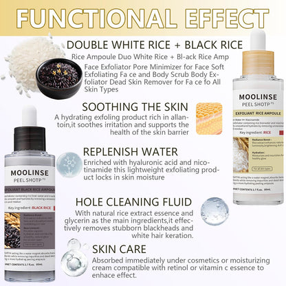 🔥🔥50% off "rice" light bottle ⚡ 0 painless scrubbing! Rub your skin into a beautiful skin in 30 seconds💧