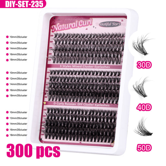 🔥Hot-selling DIY💝270pcs large capacity mixed false eyelashes