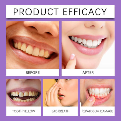 🔥🔥50% off! Purple Light Toothpaste whitens skin tone in 3 days ⚡