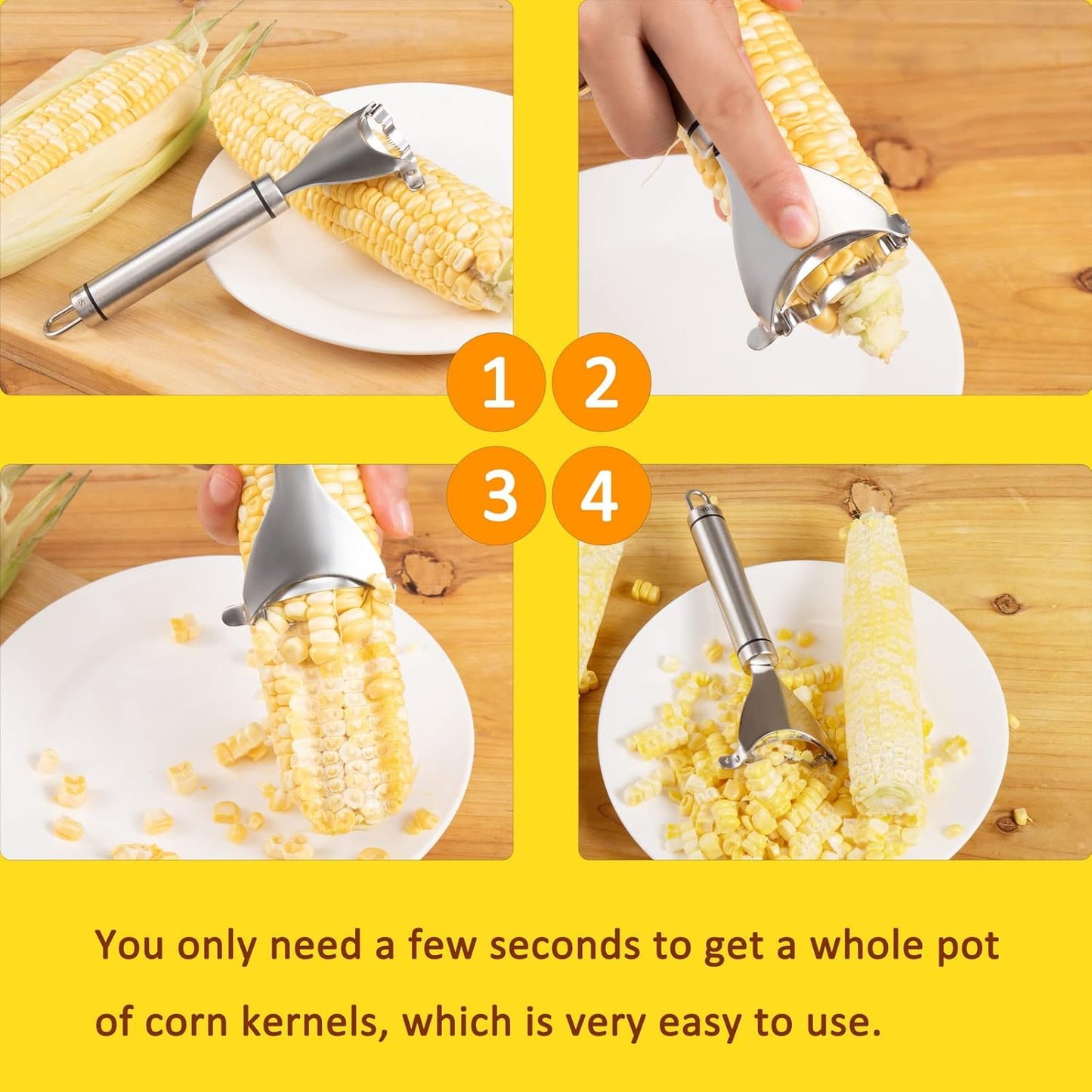 🌽Corn kernels flying everywhere? 🔥Save 50% on this splash-proof thresher! 🔥