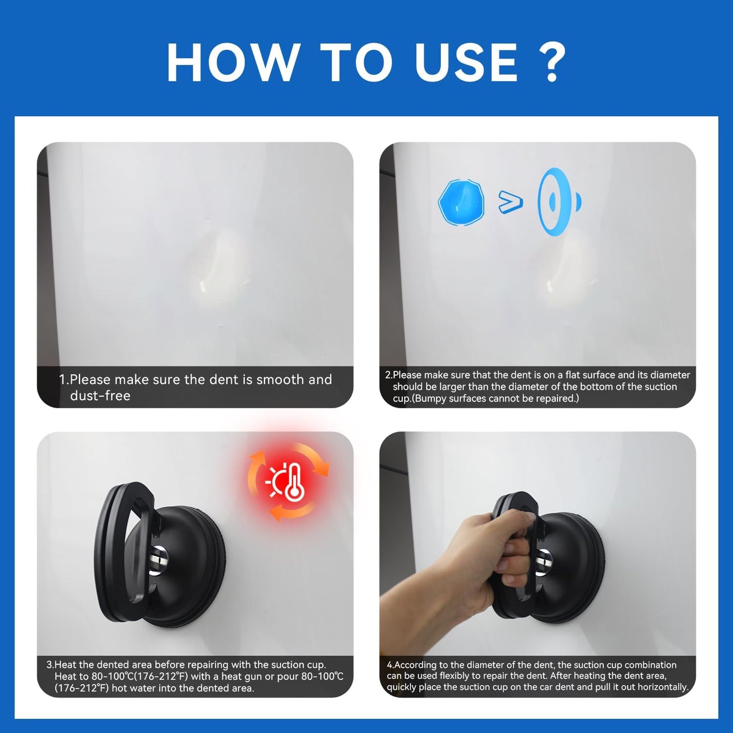 🔥New in store!！！💥Car dent suction cups