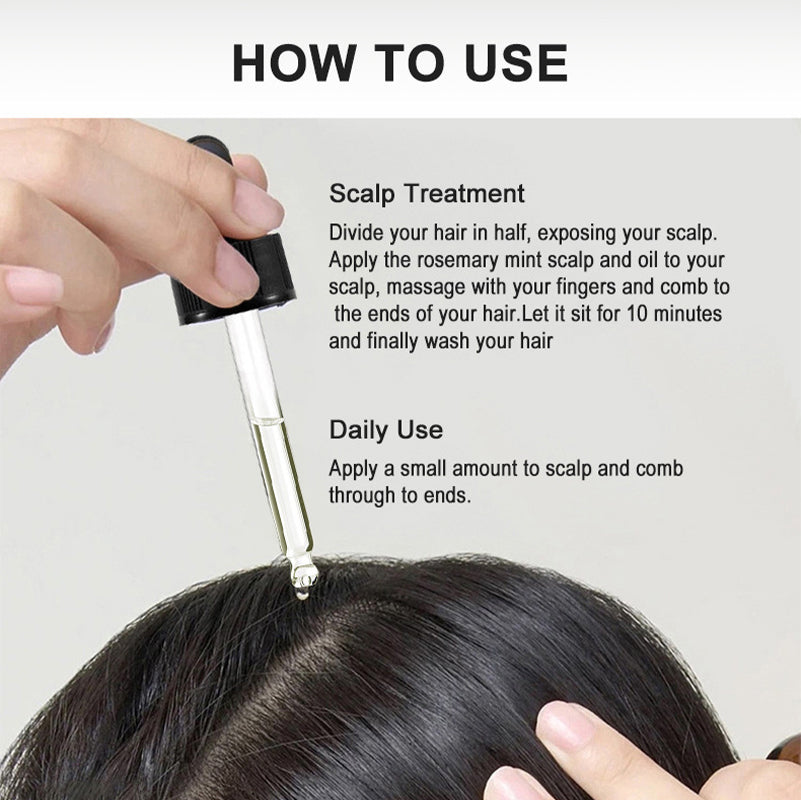 💇‍♀️Worried about baldness? 💧50% off Rosemary Hair Growth Oil to awaken your hair follicles! 🔥
