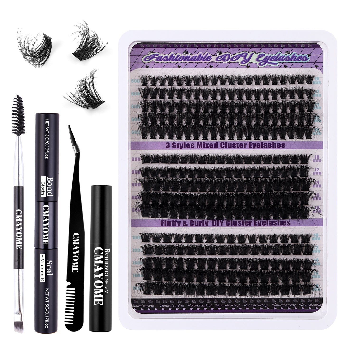 🔥Hot-selling DIY💝270pcs large capacity mixed false eyelashes