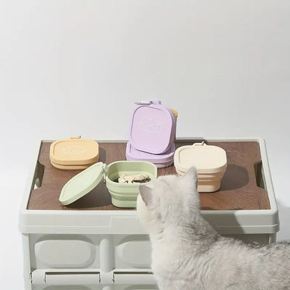 🔥New store limited-time discount offer💥! 400 ml outdoor leak-proof folding pet bowl