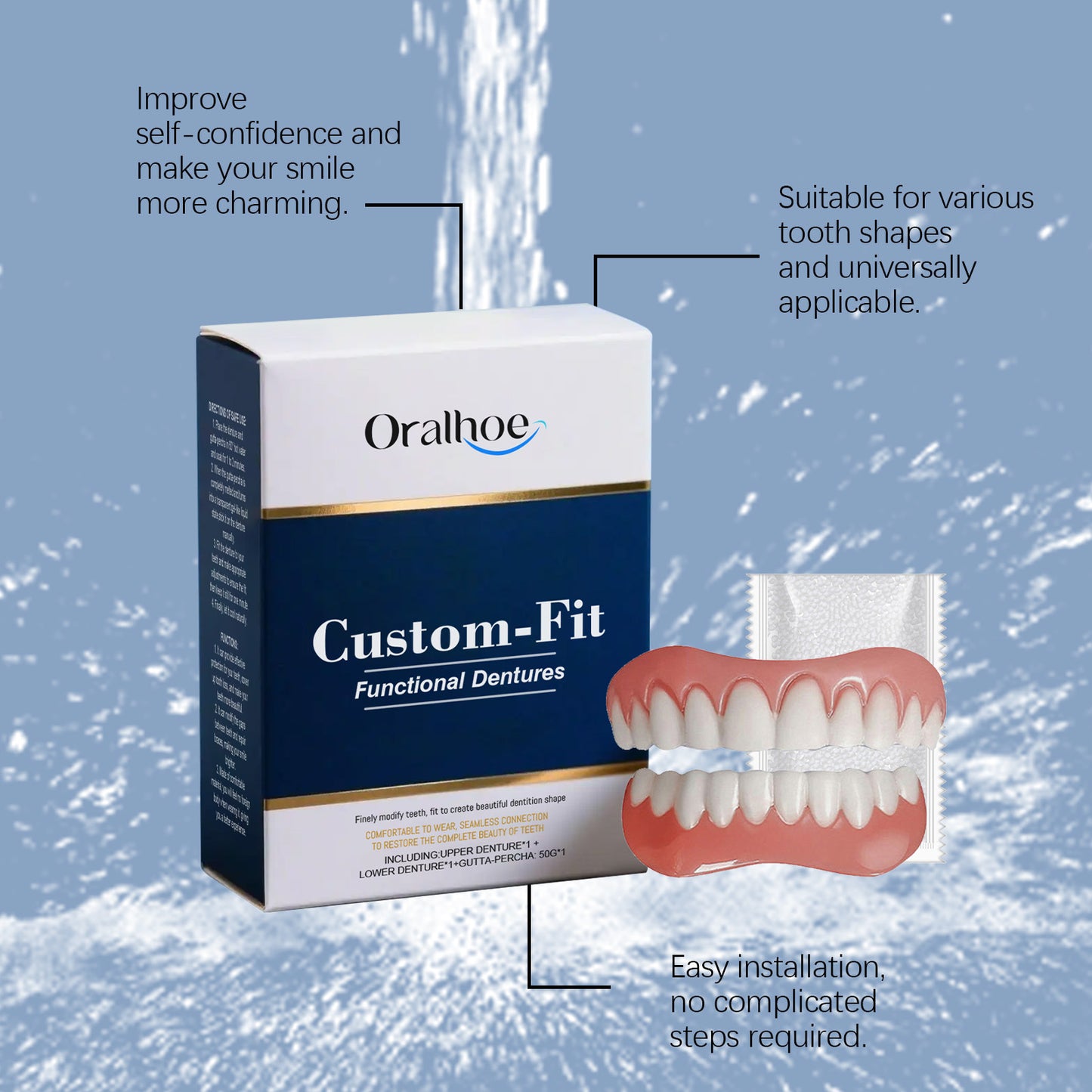 🔥🔥50% off on amazing smile products! Customizable functional dentures🦷