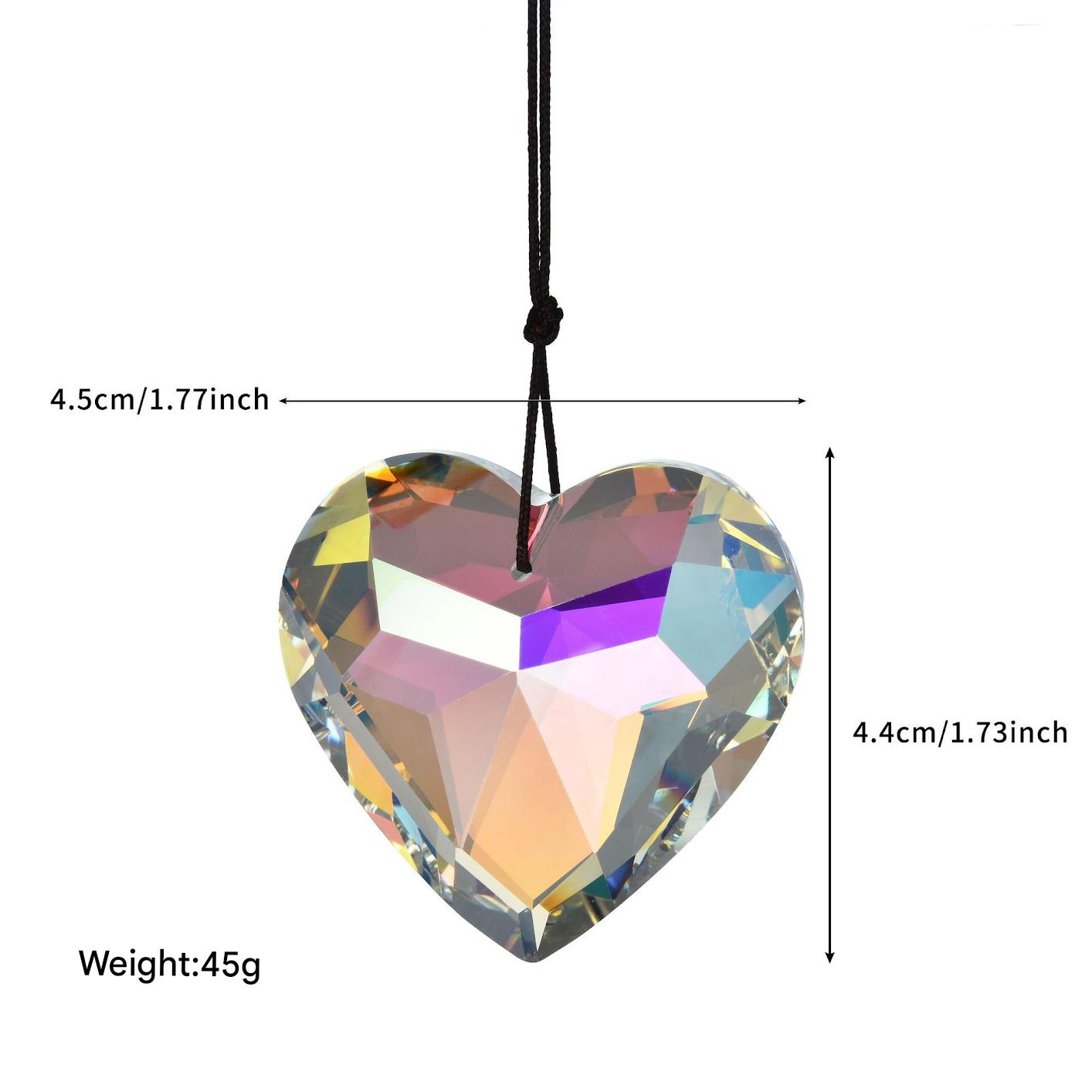 💝Is your decor lacking soul? 🔥Light up your heart-shaped prism pendant at half price! 🔥