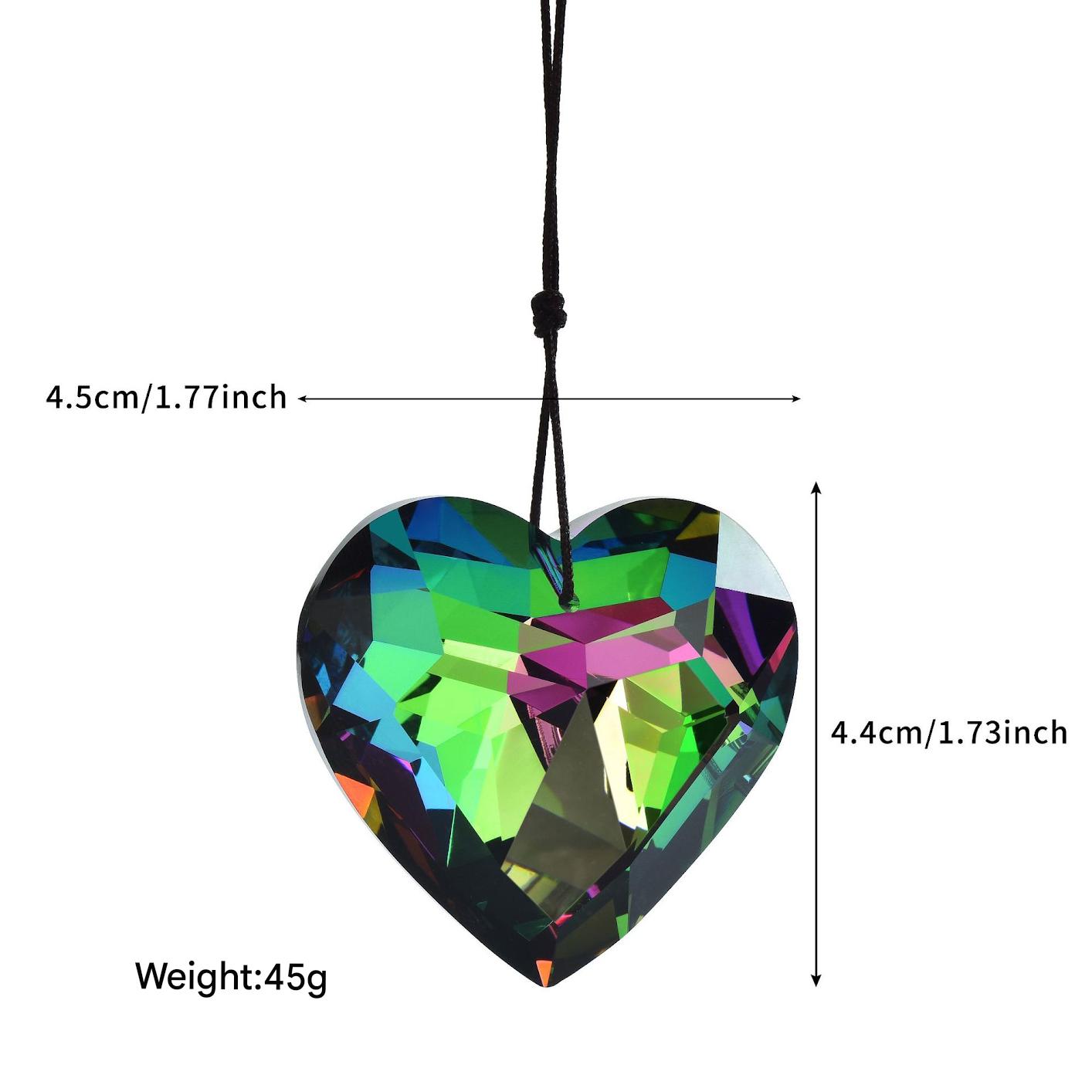 💝Is your decor lacking soul? 🔥Light up your heart-shaped prism pendant at half price! 🔥