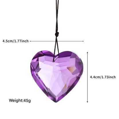 💝Is your decor lacking soul? 🔥Light up your heart-shaped prism pendant at half price! 🔥