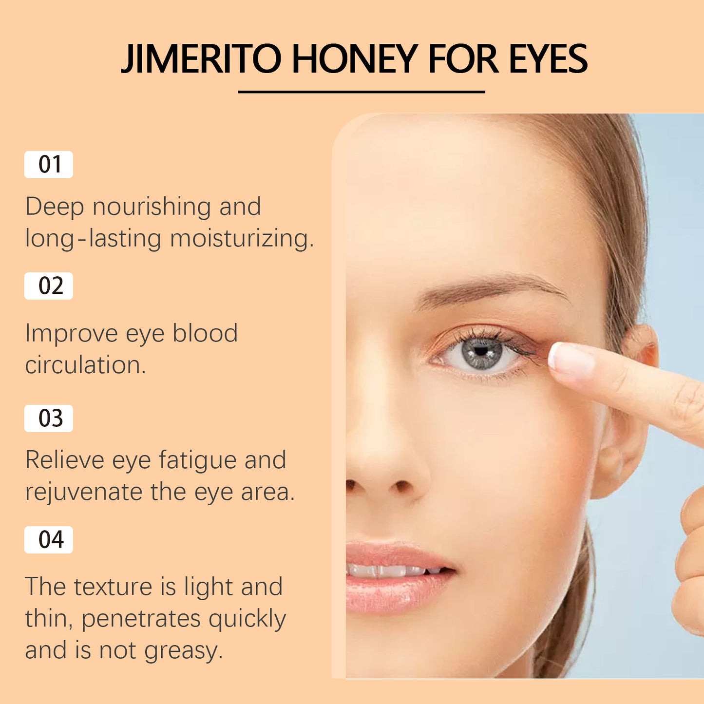 🔥50% off for the first 100 bottles! 🔥30ml Honey Eyes, 0 irritation📸
