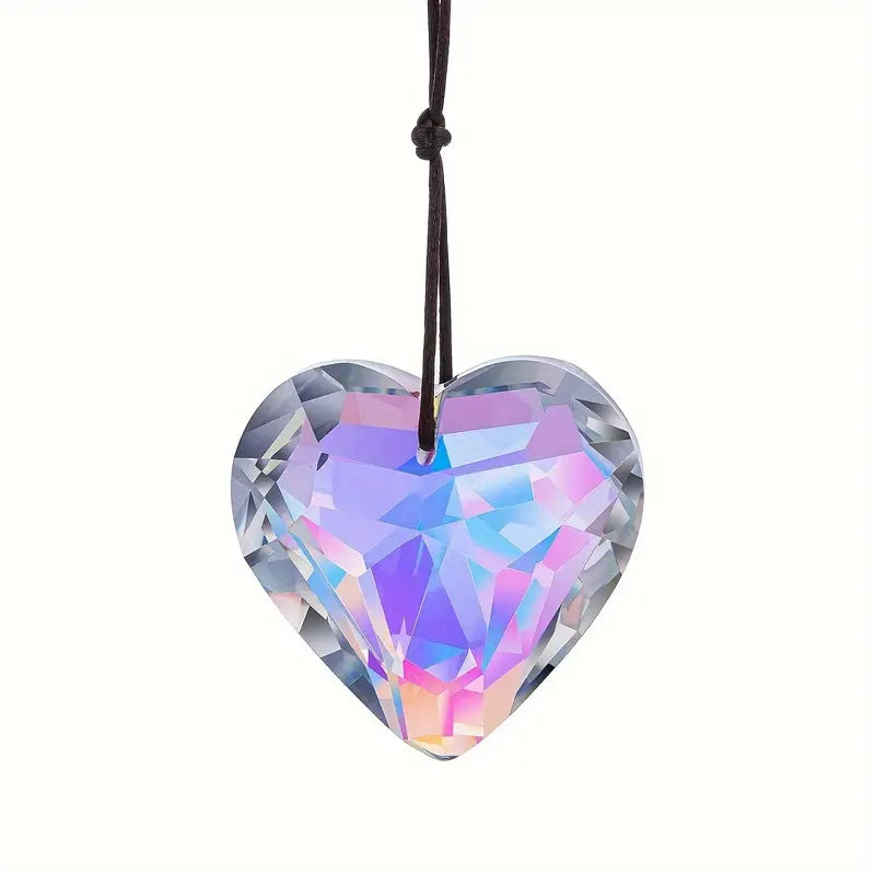 💝Is your decor lacking soul? 🔥Light up your heart-shaped prism pendant at half price! 🔥