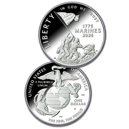 U.S. Marine Corps 250th Anniversary Proof  Coin-Brilliant Uncirculated
