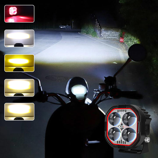 🔥🔥High Brightness Motorcycle Spotlight with Adjustable Bracket🔥