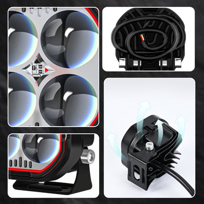 🔥🔥High Brightness Motorcycle Spotlight with Adjustable Bracket🔥